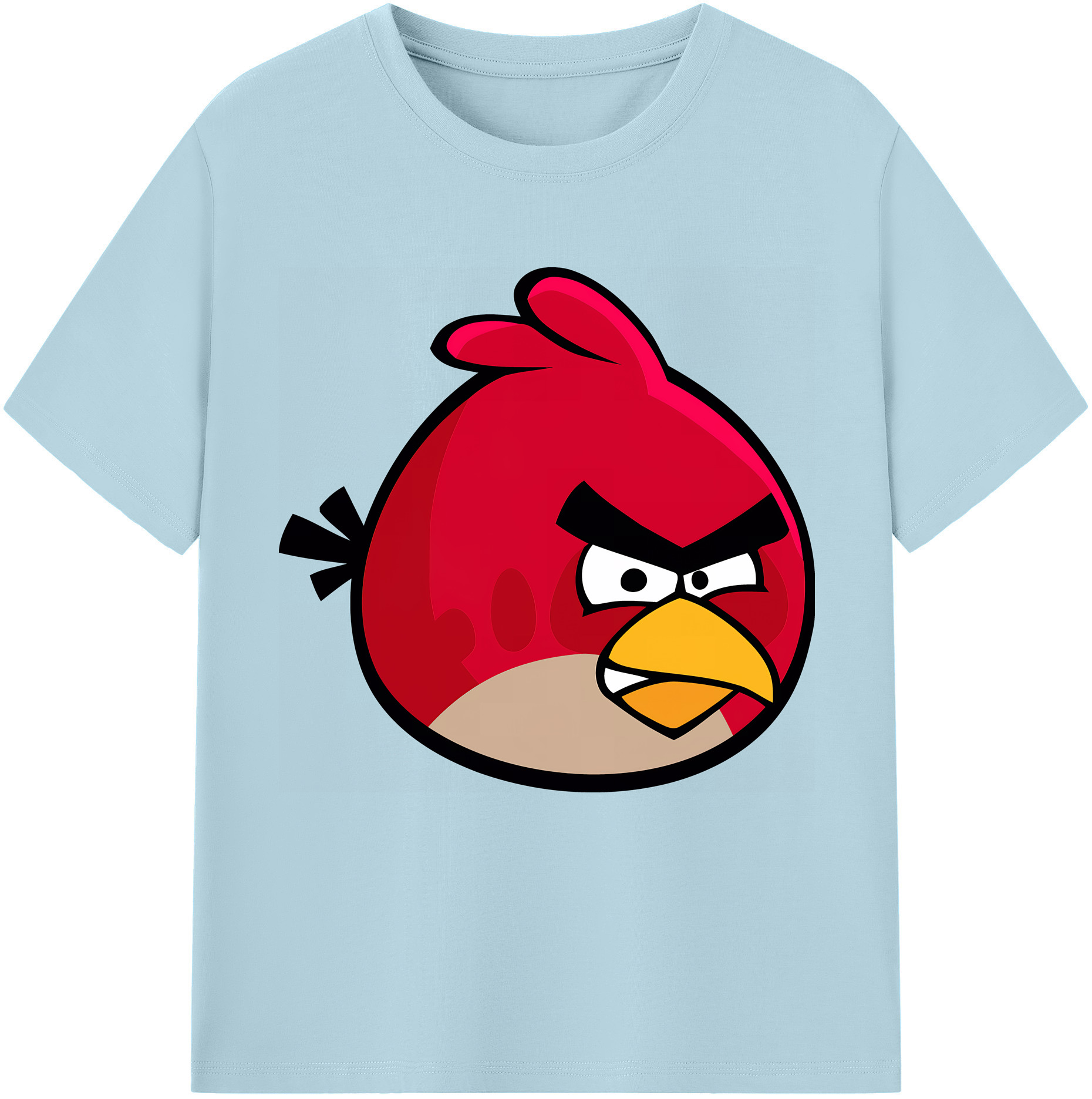 （画像用） Angry Birds アングリーバード 綿100％半袖Tシャツ（フロントプリント）